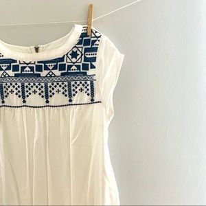 Anthropologie Embroidered Bohemian Dress